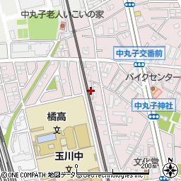 神奈川県川崎市中原区中丸子225-2周辺の地図