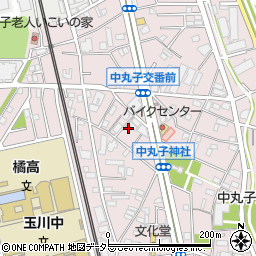 神奈川県川崎市中原区中丸子354周辺の地図