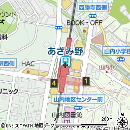 あざみ野東急フードショースライス周辺の地図
