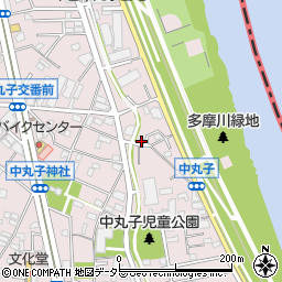 神奈川県川崎市中原区中丸子790周辺の地図