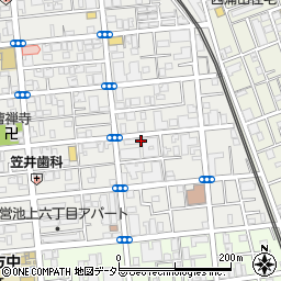 東京都大田区池上6丁目周辺の地図