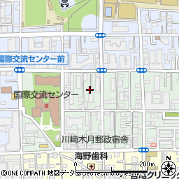 神奈川県川崎市中原区木月祗園町4-36周辺の地図
