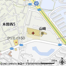 東京都立町田の丘学園　山崎校舎周辺の地図