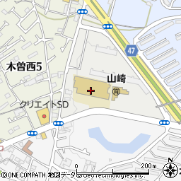 東京都立町田の丘学園　山崎校舎周辺の地図