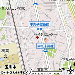 神奈川県川崎市中原区中丸子353-1周辺の地図