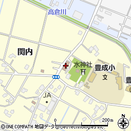 豊成地区コミュニティセンター周辺の地図