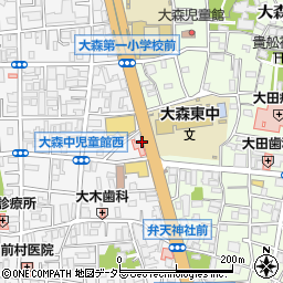 大田病院附属大森中診療所周辺の地図