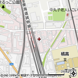 神奈川県川崎市中原区中丸子252-31周辺の地図