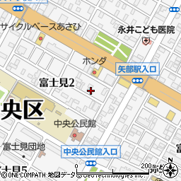 神奈川県相模原市中央区富士見2丁目9-15周辺の地図