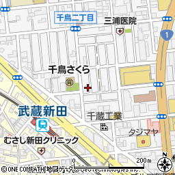 東京都大田区千鳥2丁目29-5周辺の地図