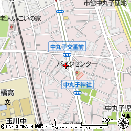 神奈川県川崎市中原区中丸子365周辺の地図