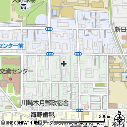 神奈川県川崎市中原区木月祗園町9-24周辺の地図