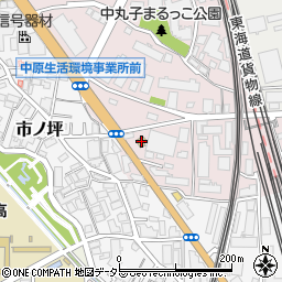 ローソン府中街道中丸子店周辺の地図