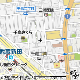 東京都大田区千鳥2丁目31-5周辺の地図