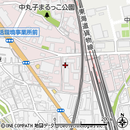 神奈川県川崎市中原区中丸子1228周辺の地図