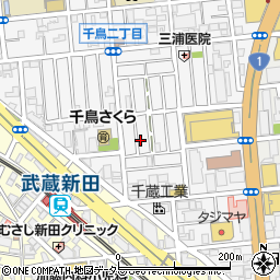 東京都大田区千鳥2丁目30-9周辺の地図