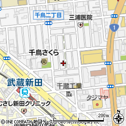 東京都大田区千鳥2丁目30-4周辺の地図