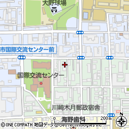 神奈川県川崎市中原区木月祗園町3-1周辺の地図