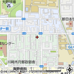 神奈川県川崎市中原区木月祗園町12-27周辺の地図