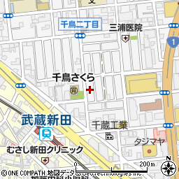 東京都大田区千鳥2丁目29周辺の地図