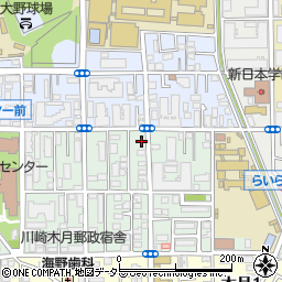 神奈川県川崎市中原区木月祗園町12-3周辺の地図