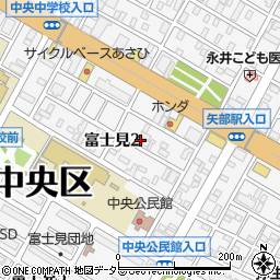 神奈川県相模原市中央区富士見2丁目9-19周辺の地図