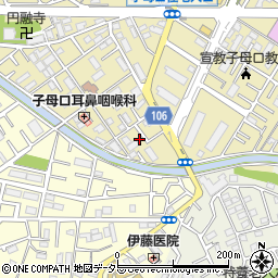 神奈川県川崎市高津区子母口954-3周辺の地図