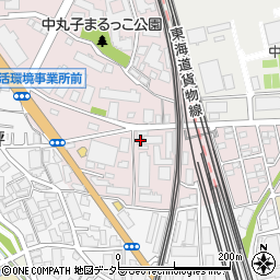 神奈川県川崎市中原区中丸子1225周辺の地図