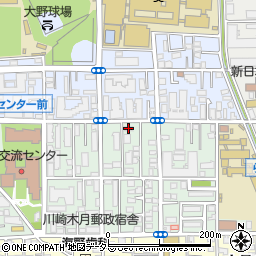 神奈川県川崎市中原区木月祗園町9-27周辺の地図