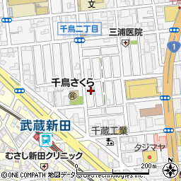 東京都大田区千鳥2丁目29-3周辺の地図