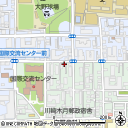 神奈川県川崎市中原区木月祗園町4-31周辺の地図