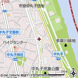神奈川県川崎市中原区中丸子473周辺の地図