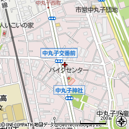 神奈川県川崎市中原区中丸子365-7周辺の地図