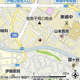 神奈川県川崎市高津区子母口768周辺の地図