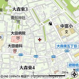 東京都大田区大森東4丁目9周辺の地図