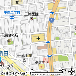 東京都大田区千鳥2丁目33-1周辺の地図