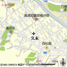 山田荘周辺の地図