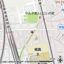 神奈川県川崎市中原区中丸子1192-6周辺の地図