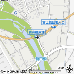 青洲橋東詰周辺の地図