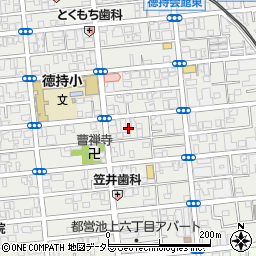 東京都大田区池上6丁目22周辺の地図