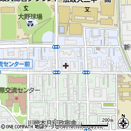 木月大町社宅周辺の地図