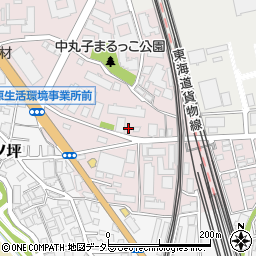 神奈川県川崎市中原区中丸子1246周辺の地図