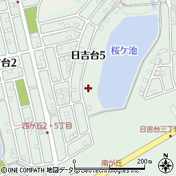 千葉県東金市日吉台周辺の地図