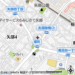 神奈川県相模原市中央区矢部4丁目17周辺の地図