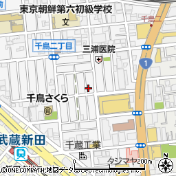 東京都大田区千鳥2丁目17-7周辺の地図