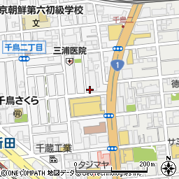東京都大田区千鳥2丁目12-16周辺の地図