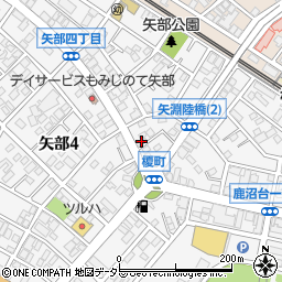 神奈川県相模原市中央区矢部4丁目17-13周辺の地図
