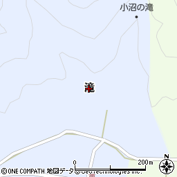 兵庫県豊岡市滝周辺の地図