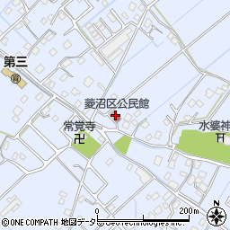 菱沼公民館周辺の地図