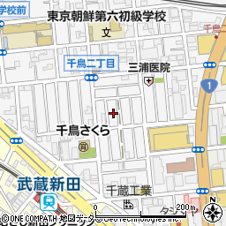 東京都大田区千鳥2丁目19周辺の地図